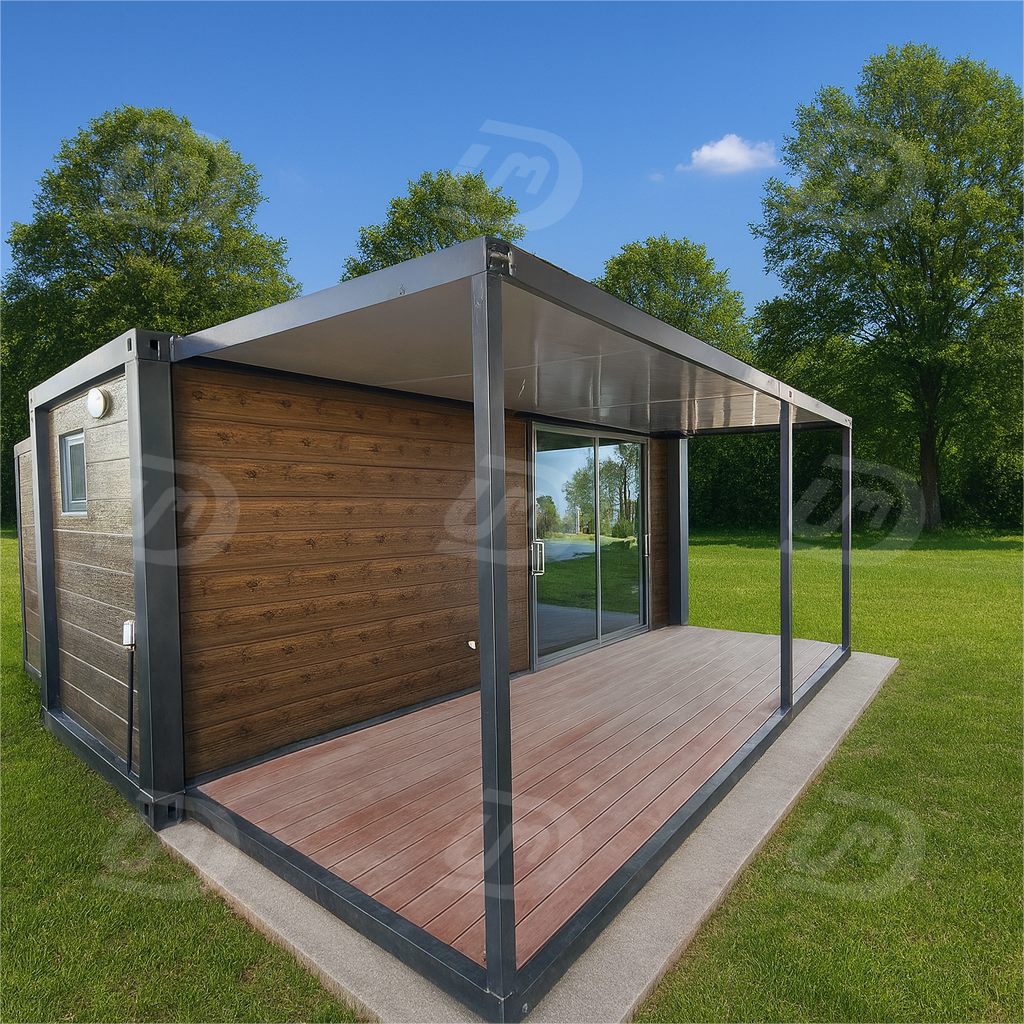 20ft Expandable Container House with Half Terrace
