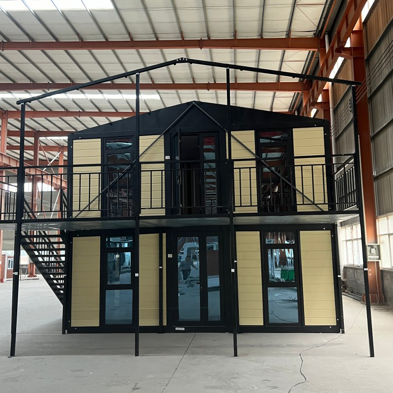 2 Floors 20ft Expandable House Yellow Wall Panel