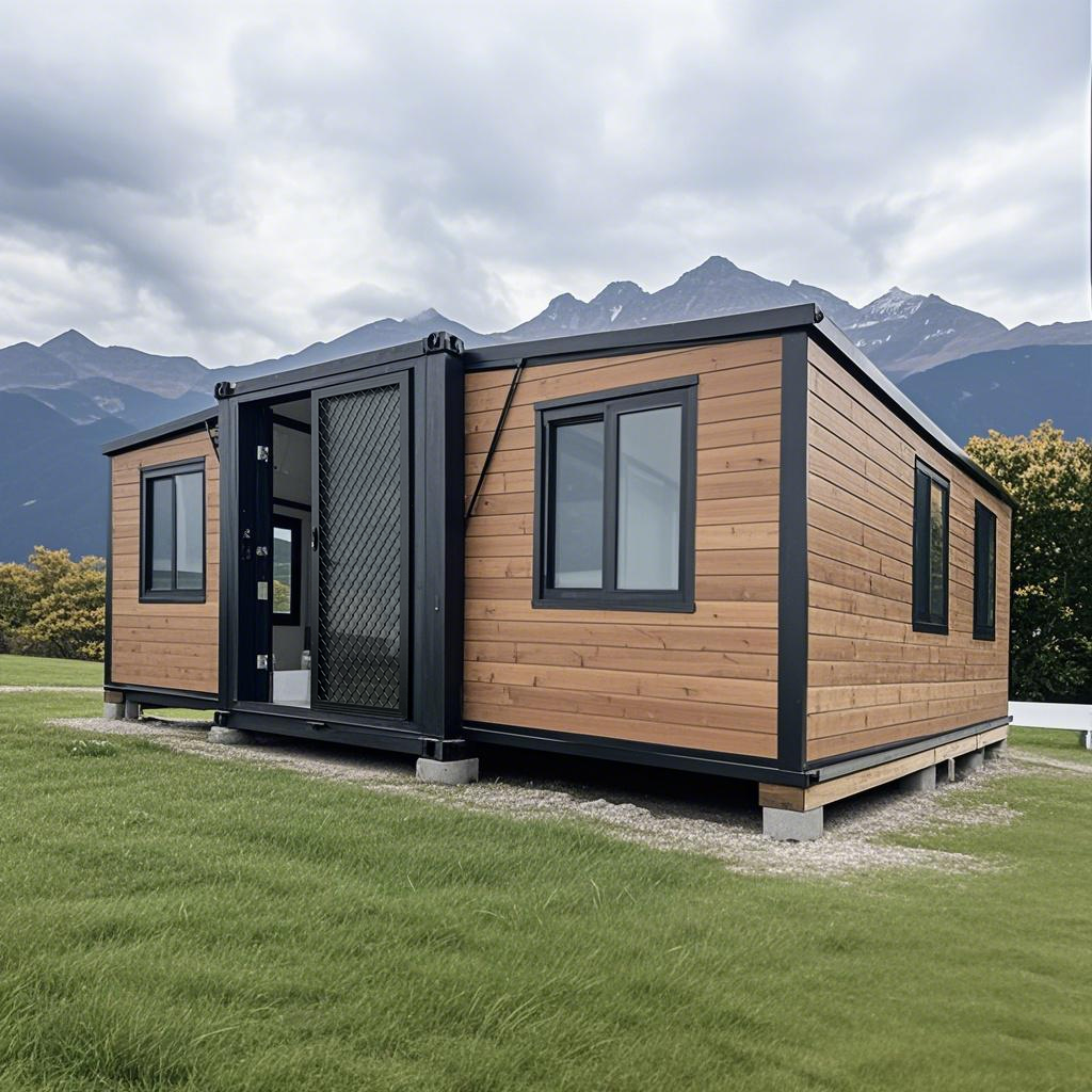 Expandable 2 Bedroom Container Home with Timber Look | Prefab Modular Granny Flat